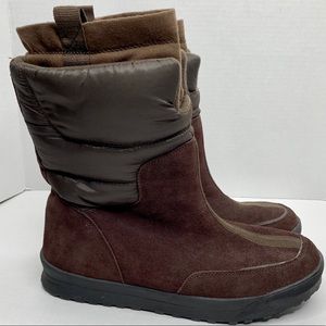 Land’s End women’s brown winter boots size 9.5